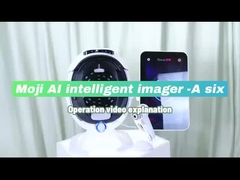 Salão de beleza Máquina de teste de pele do rosto completo com suporte multilíngue de luz UV / RGB / PL